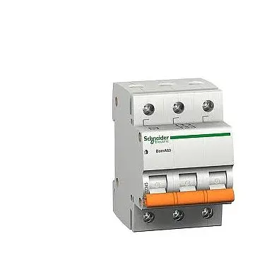 MCB DOM11338, Schneider 3P, 63A, 4.5kA, 400/415V
